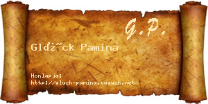 Glück Pamina névjegykártya